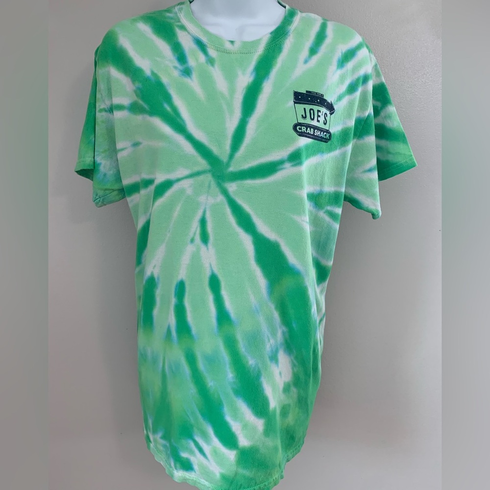 Joe's Crab Shack Green Tie-Dye T-Shirt